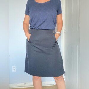 Timeless Elegance Vintage PACO RABANNE Straight Skirt Minimalist Old Money Sz 42